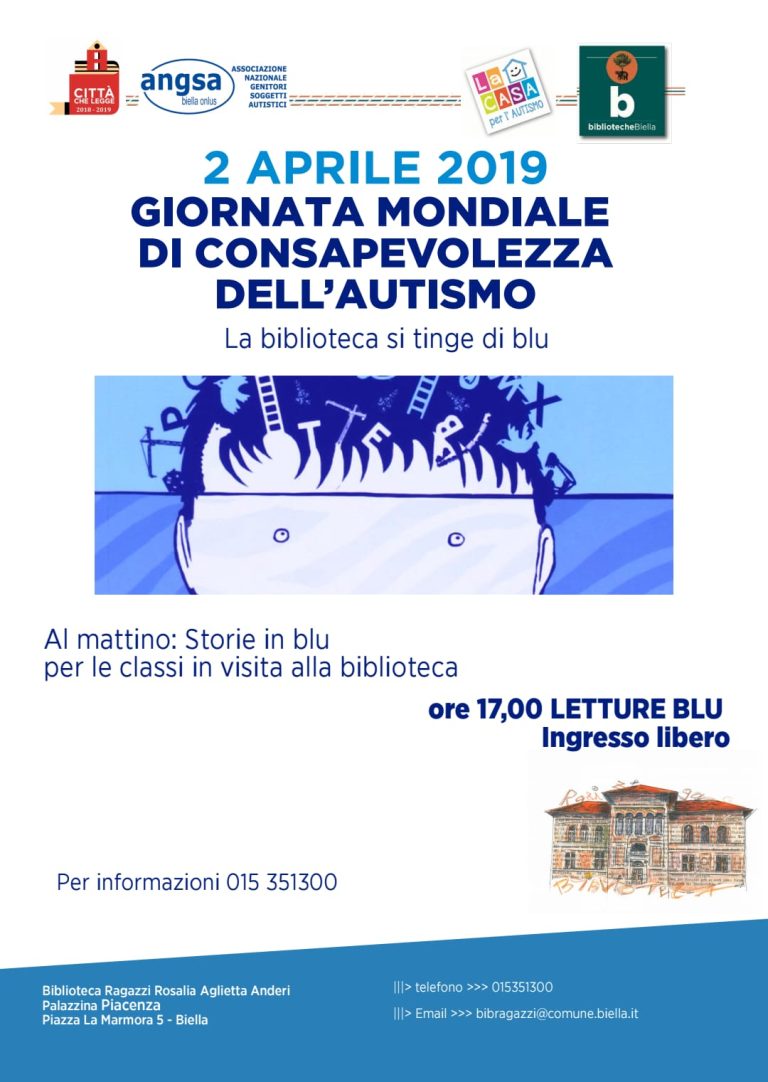 2 aprile: La Biblioteca si tinge di Blu