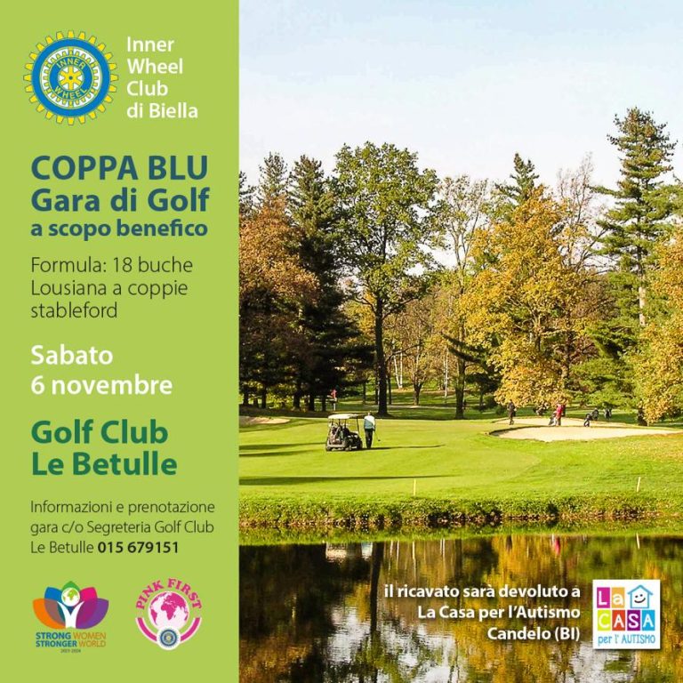 COPPA BLU GARA DI GOLF A FAVORE LA CASA PER L'AUTISMO