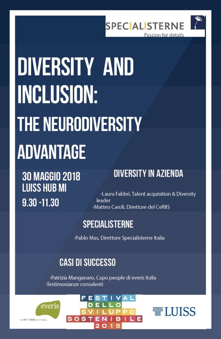 Evento "Diversity and Inclusion: The neurodiversity advantage"